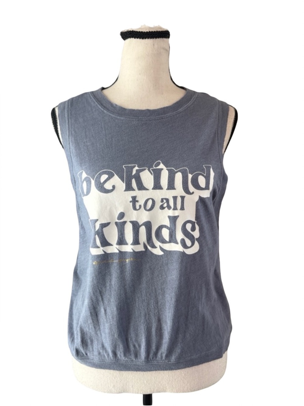 Spiritual Gangster Women’s Muscle Tank “Be Kind to All Kinds”, Size Small